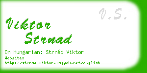 viktor strnad business card